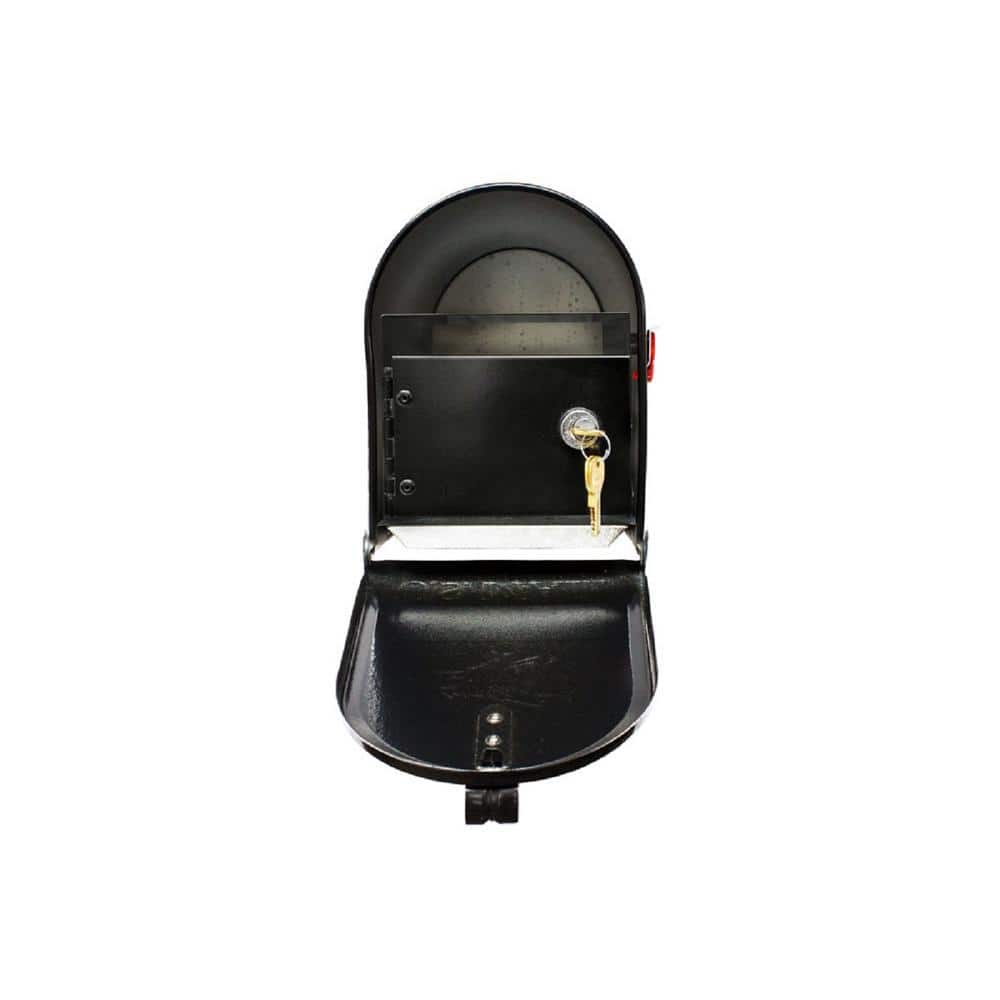 Black Galvanized Steel Locking Mailbox Insert Kit