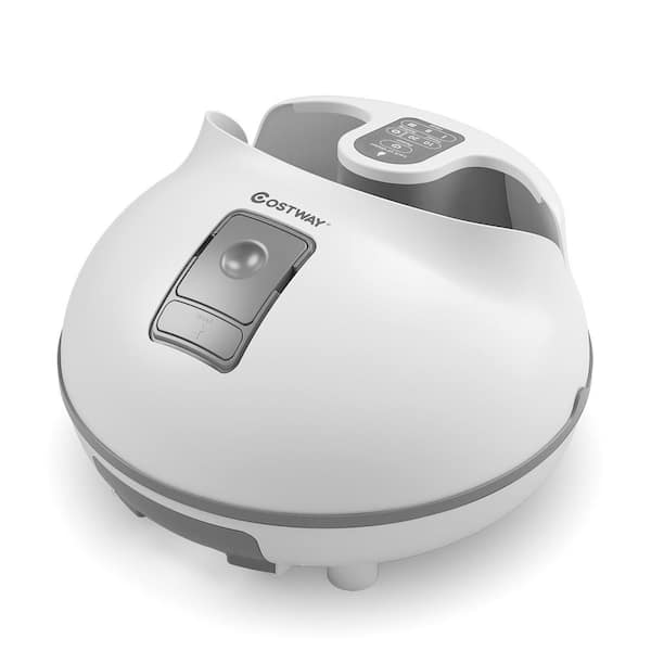 Costway Steam Foot Bath Massager Foot Sauna Care in Gray