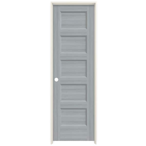 JELD-WEN 24 in. x 80 in. Conmore Stone Stain Smooth Solid Core Molded Composite Single Prehung Interior Door