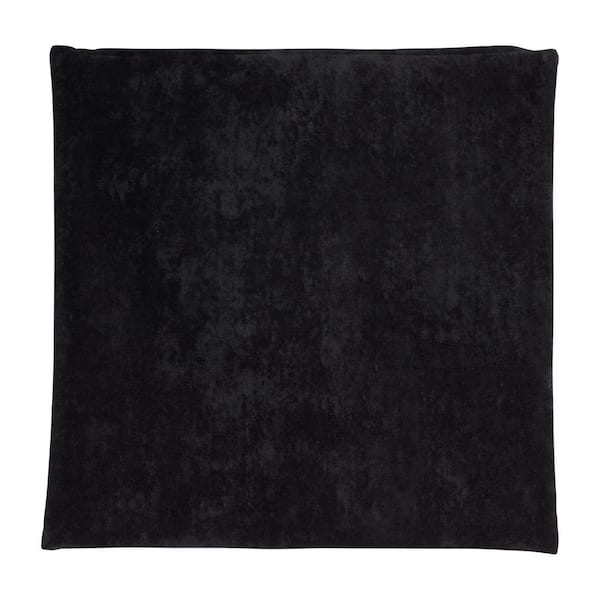 Greendale Home Fashions Solid Sable Velvet 24 in. x 24 in. Square Throw Pillow Cover