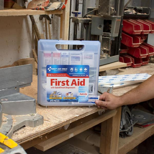 First Aid Only Quick Treat Dispenser Plastic OSHA Compliant First