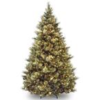 7-1/2 ft. Carolina Pine Hinged Tree with Flocked Cones and 1000 Clear Lights