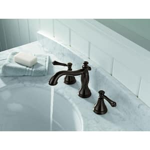 Cassidy 8 in. Widespread 2-Handle Bathroom Faucet with Metal Drain Assembly in Venetian Bronze