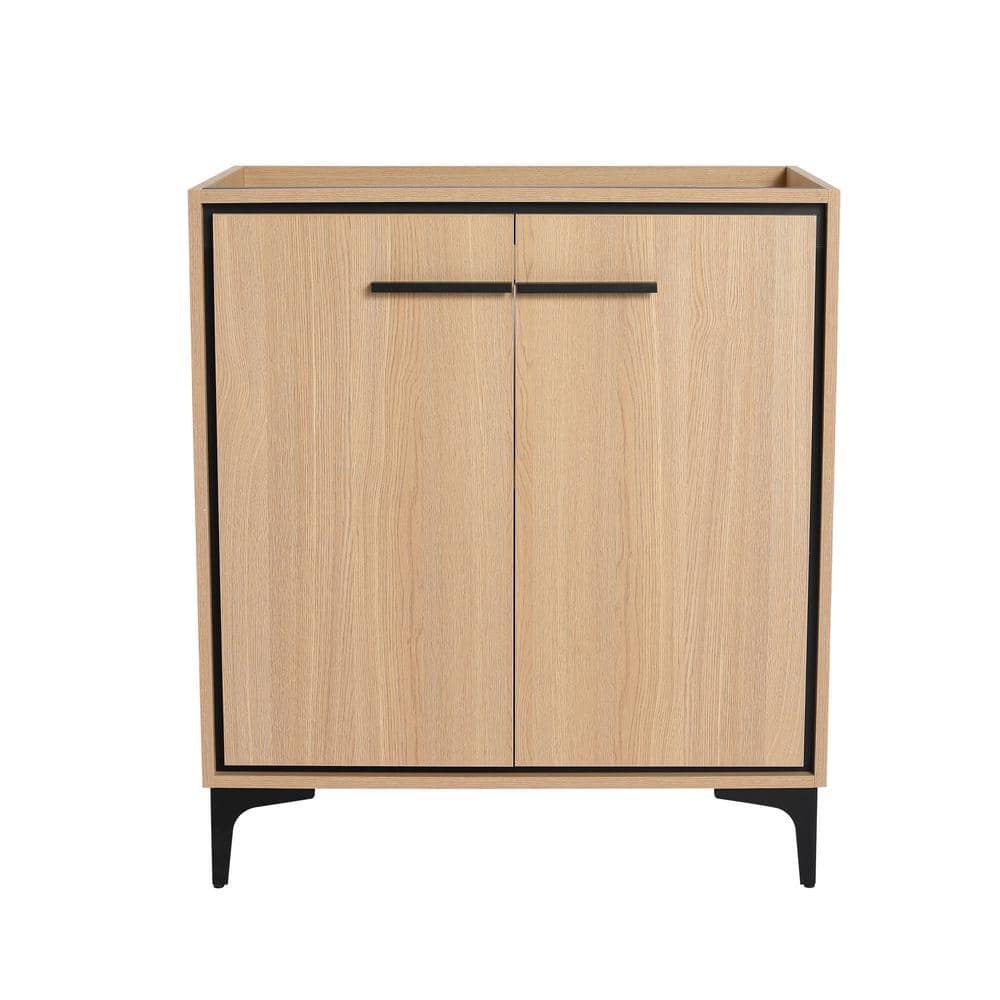 30 in. Freestanding Bathroom Vanity without Top Sink, WI Storage Cabinet wi