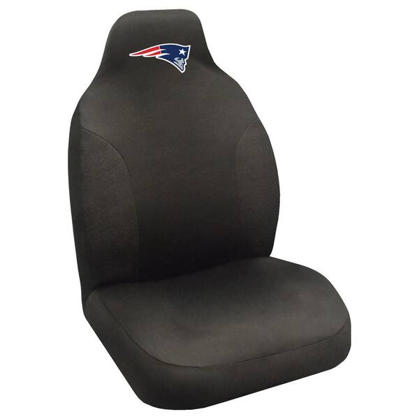 FANMATS NFL - New England Patriots Black Polyester Embroidered 0.1 in. x 20 in. x 40 in. Seat Cover