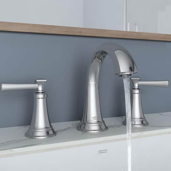 Rumson 8 in. Widespread 2-Handle Bathroom Faucet in Polished Chrome