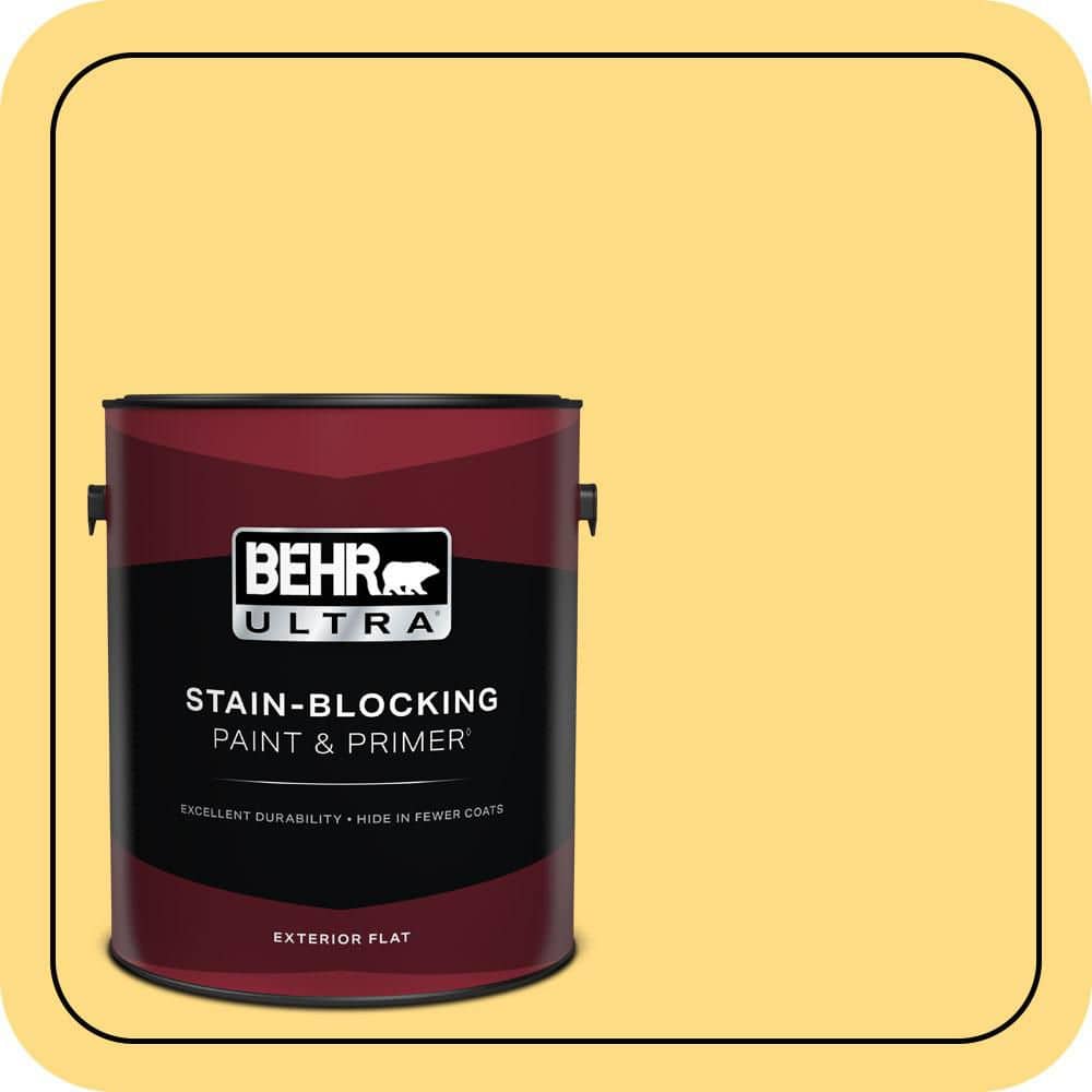 1 gal. #340B-5 Yellow Brick Road Flat Exterior Paint & Primer price history on PriceWatchPro