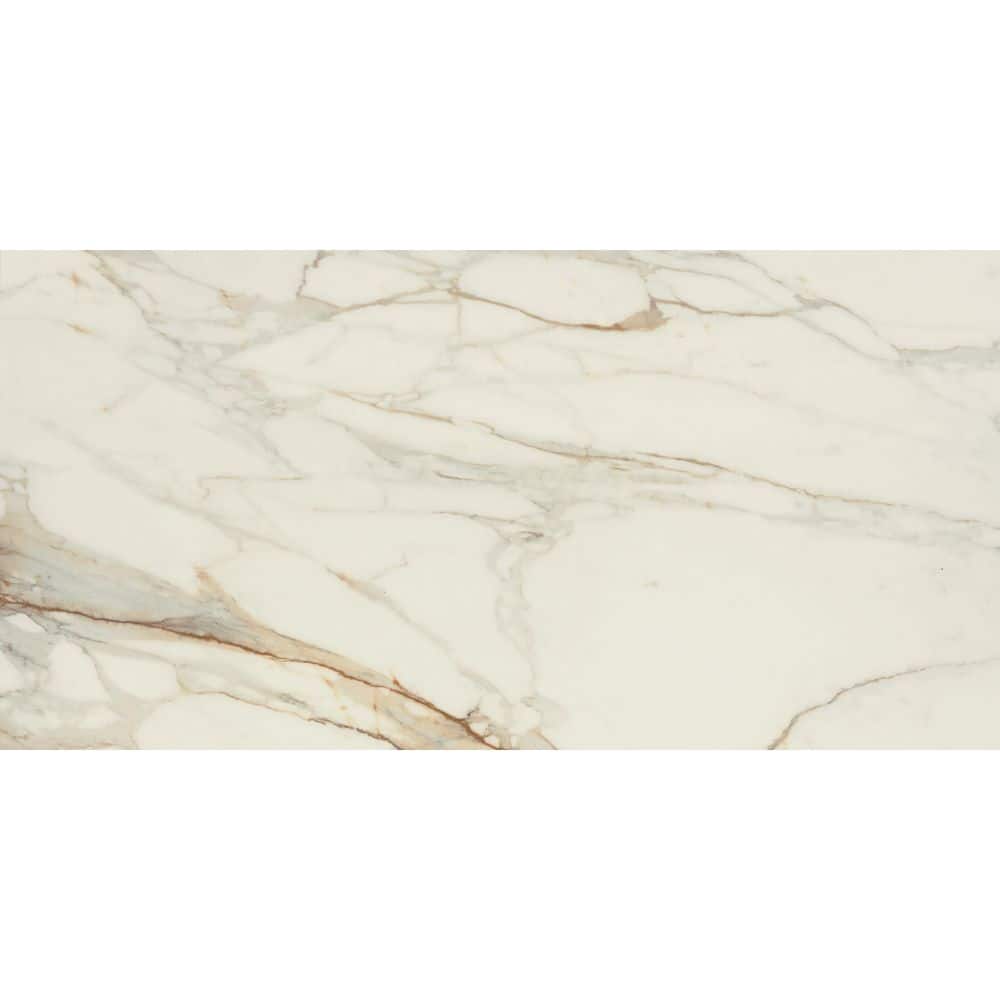 Panoramic Duet Calacatta Topaz 24 in. x 48 in. Polished Porcelain Floor and Wall Tile (15.42 sq. ft. /Case) price history on PriceWatchPro