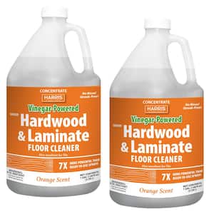 128 oz. Vinegar-Powered Hardwood and Laminate Floor Cleaner with Orange Scent (2-Pack)