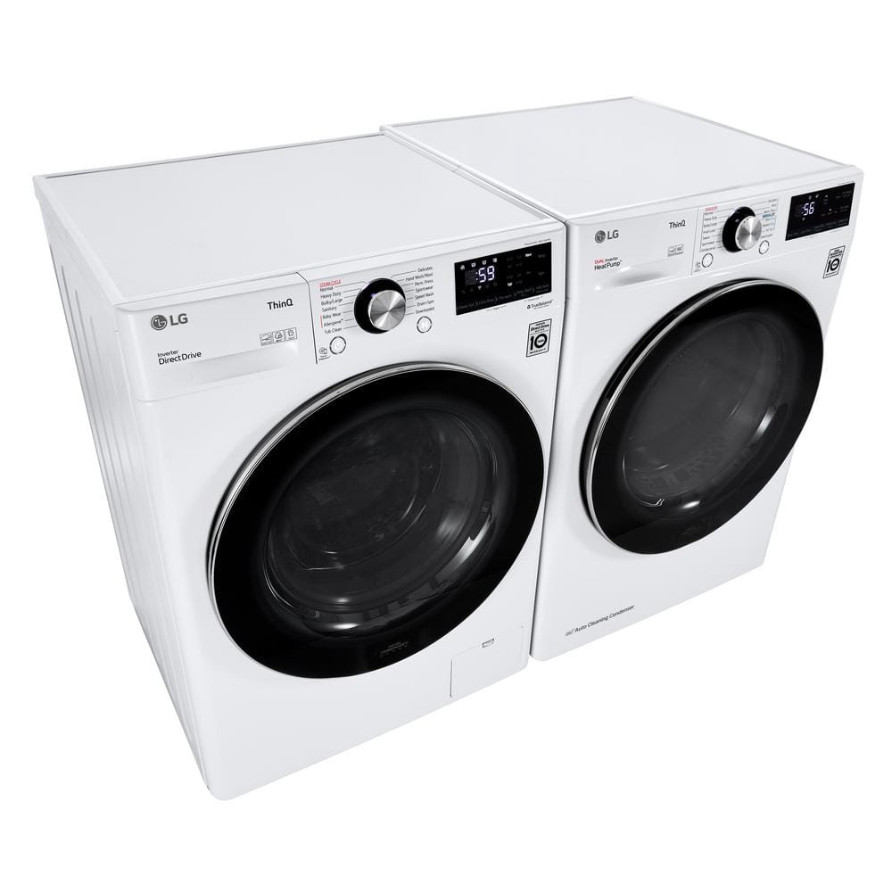 4.2 Cu.ft. White Smart Stackable Front Load Dryer with Steam