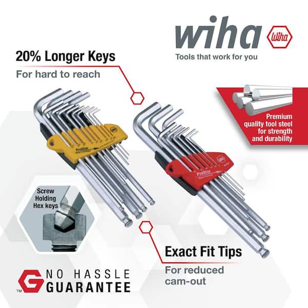 MagicRing Ball End Hex L Key Set Inch Metric (22-Piece)