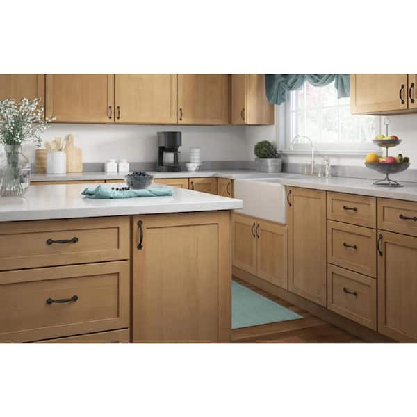 3 10-Pack Matte Black 76mm Franklin Brass P35566Z-FB-B Arch 3 Inch Cabinet Pull