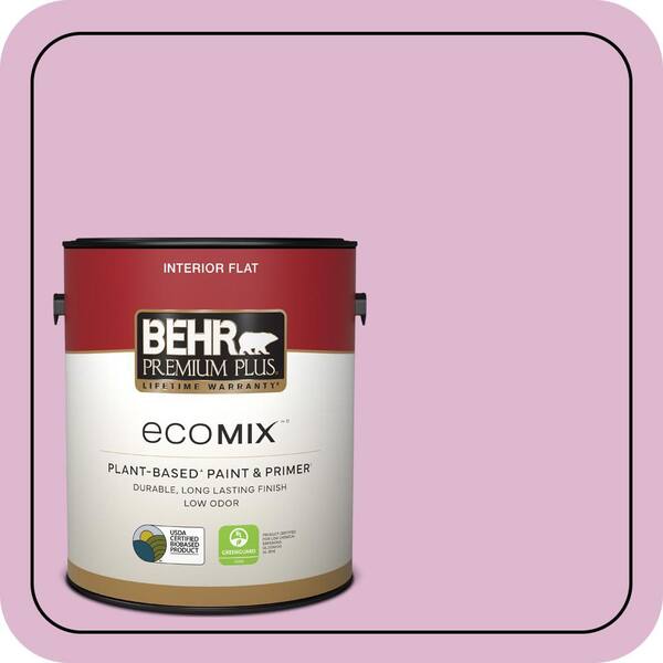 Wink Color BEHR PREMIUM PLUS 1 gal. #M120-3 Pink Wink Flat EcoMix Plant-Based ...