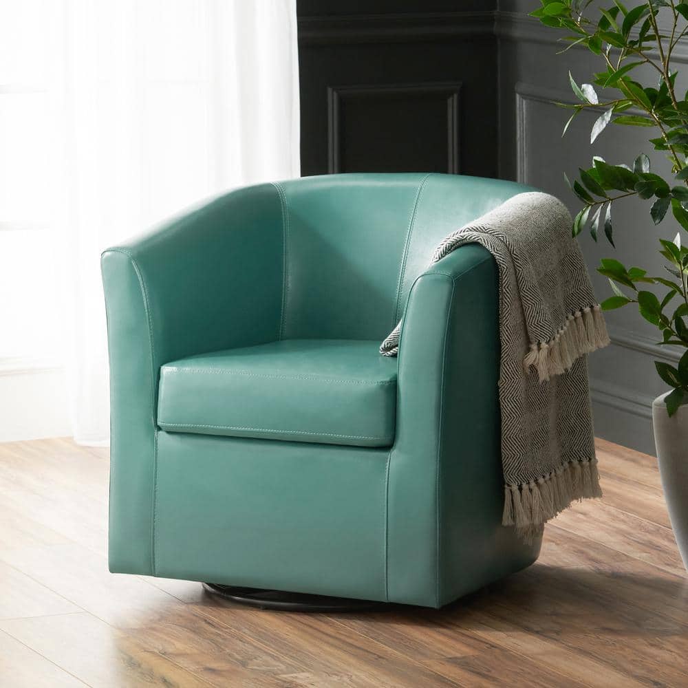Turquoise leather chair hotsell