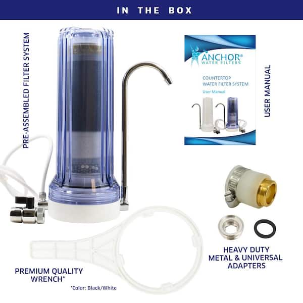 ANCHOR FILTERS Premium 7-Stage Counter Top Water Filtration in AF-3700-C - The Home Depot