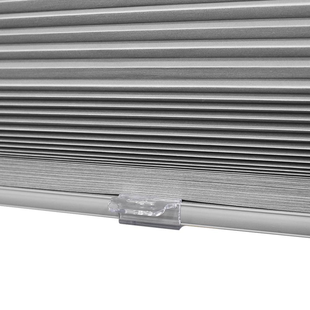 Gray Cordless Cellular Light Filtering Fabric Indoor Shades, 39" x 72"