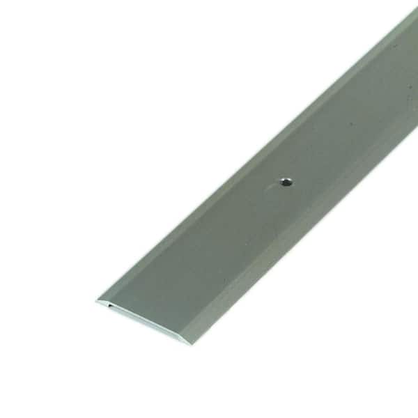 Flat Top Saddle 1-3/4 in. x 84-1/2 in. Satin Nickel Aluminum Threshold