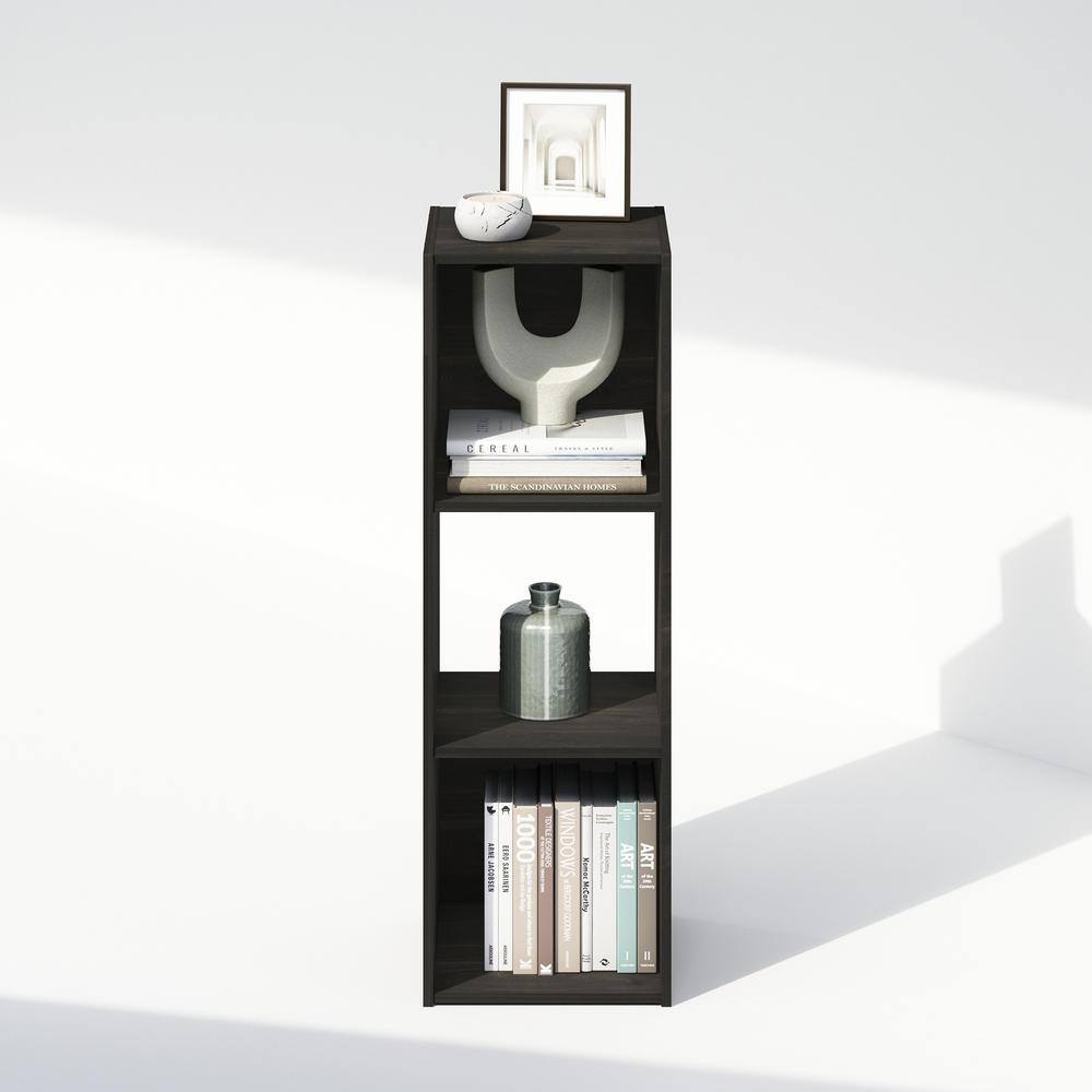 Espresso 3-Cube Wood Storage Cabinet