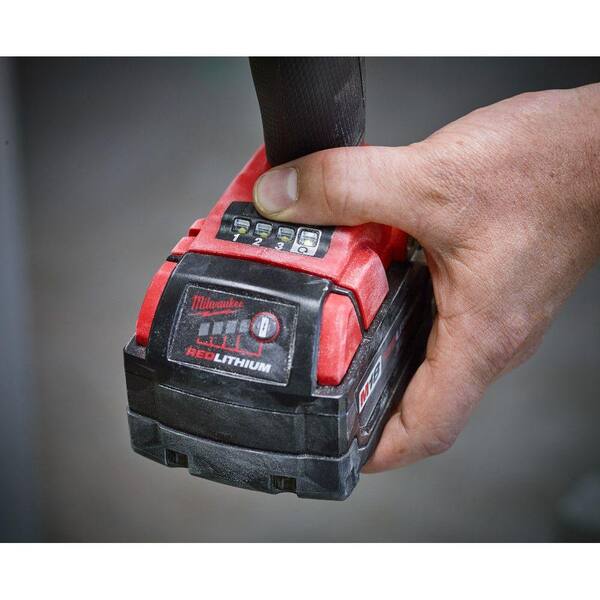 Milwaukee - M18 FUEL 18-Volt Lithium-Ion Brushless Cordless 3/8 in. Impact Wrench with Friction Ring Kit with Two 5 Ah Batteries