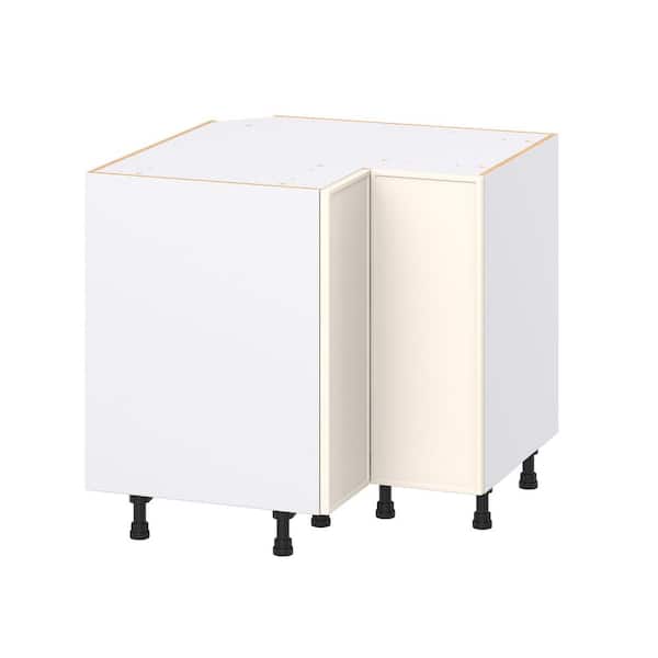 Fairview Washed Linen Slim Shaker Assembled Premium LS Corner Base Kitchen Cabinet (36 in. W x 34.5 in. H x 24 in. D)