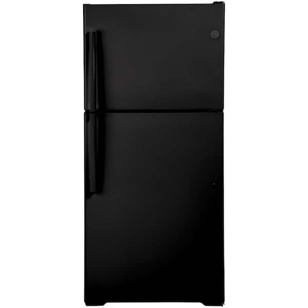 GE 19.2 cu. ft. Top Freezer Refrigerator in Black, ENERGY STAR