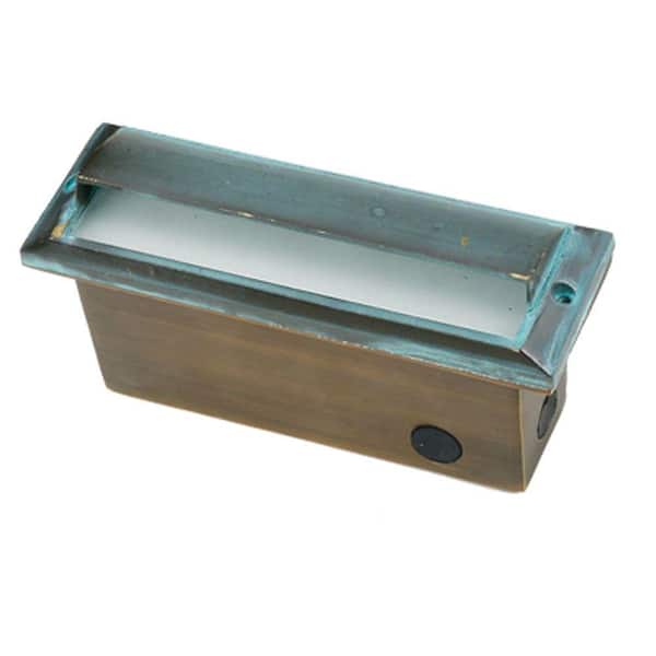 Best Quality Lighting 1-Light Verde Green Die Cast Brass Brick Step Light