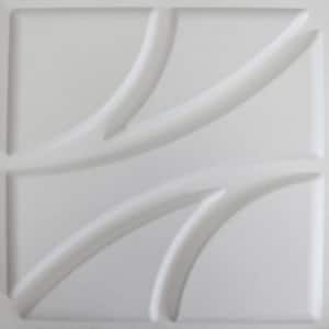 19.6 in. x 19.6 in. x 1 in. Off-White Plant Fiber Root Design Glue-On Wainscot Wall Panels (10-Pack)