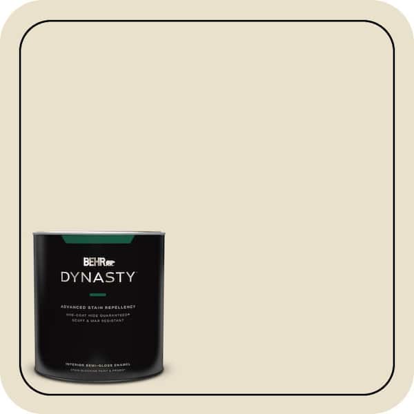 BEHR DYNASTY 1 qt. #760C-2 Country Beige Semi-Gloss Enamel Interior Stain-Blocking Paint & Primer