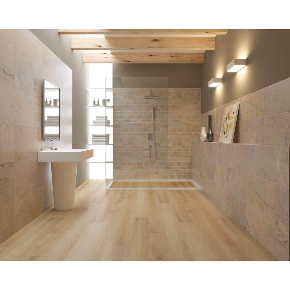 Renegade Tan Extra Long Wide Oak Look Vinyl Plank Flooring