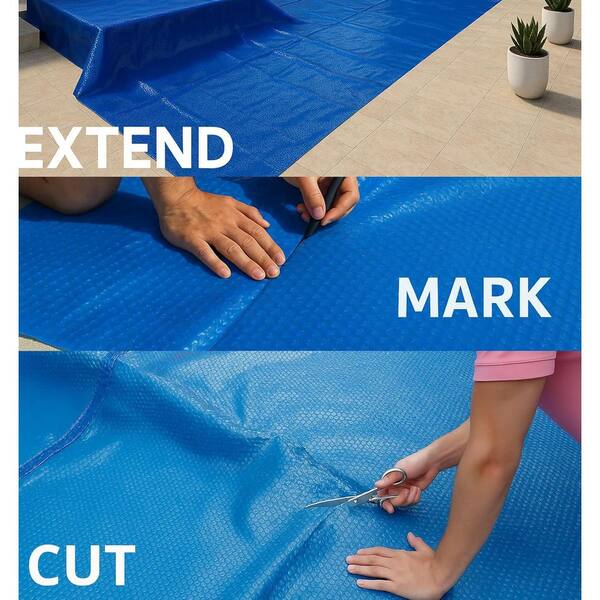 SunHeater 12' x 24' Solar Pool Blanket Liquid Heat Shield Kit