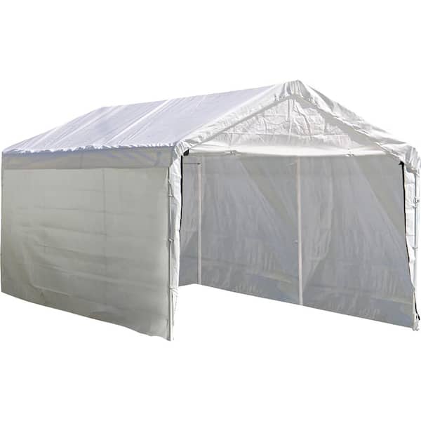 ShelterLogic 10 ft. D x 20 ft. W SuperMax Enclosure Kit for White Canopy with 100% Waterproof Seams (Canopy and Frame Not Included)