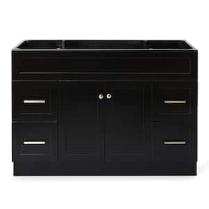 Hamlet 48 in. W x 21.5 in. D x 34.5 in. H Freestanding Bath Vanity Cabinet Only in Black