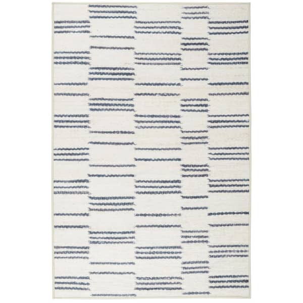 Leni Machine Washable Oatmeal 2.6 ft. x 8 ft. Indoor Area Rug