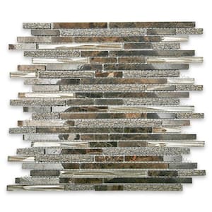 Paradise Valhalla 12 in. x 12 in. x 8 mm Glass Mosaic Tile