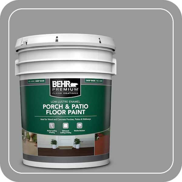 5 gal. #MS-82 Cobblestone Grey Low-Lustre Enamel Interior/Exterior Porch and Patio Floor Paint