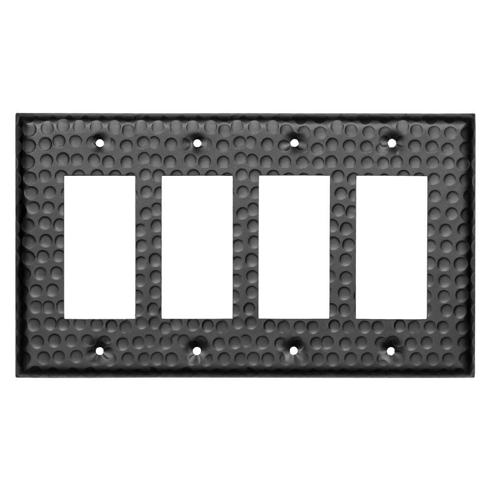 Black 4-Gang Decorator/Rocker Wall Plate (1-Pack) price history on PriceWatchPro