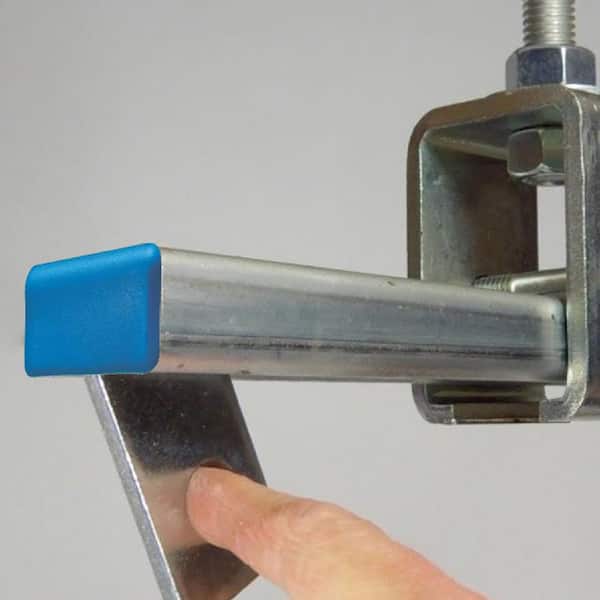 Blue PVC Universal End Cap for 13/16 in. 14 Gauge Metal Strut Channels, 2-Pack