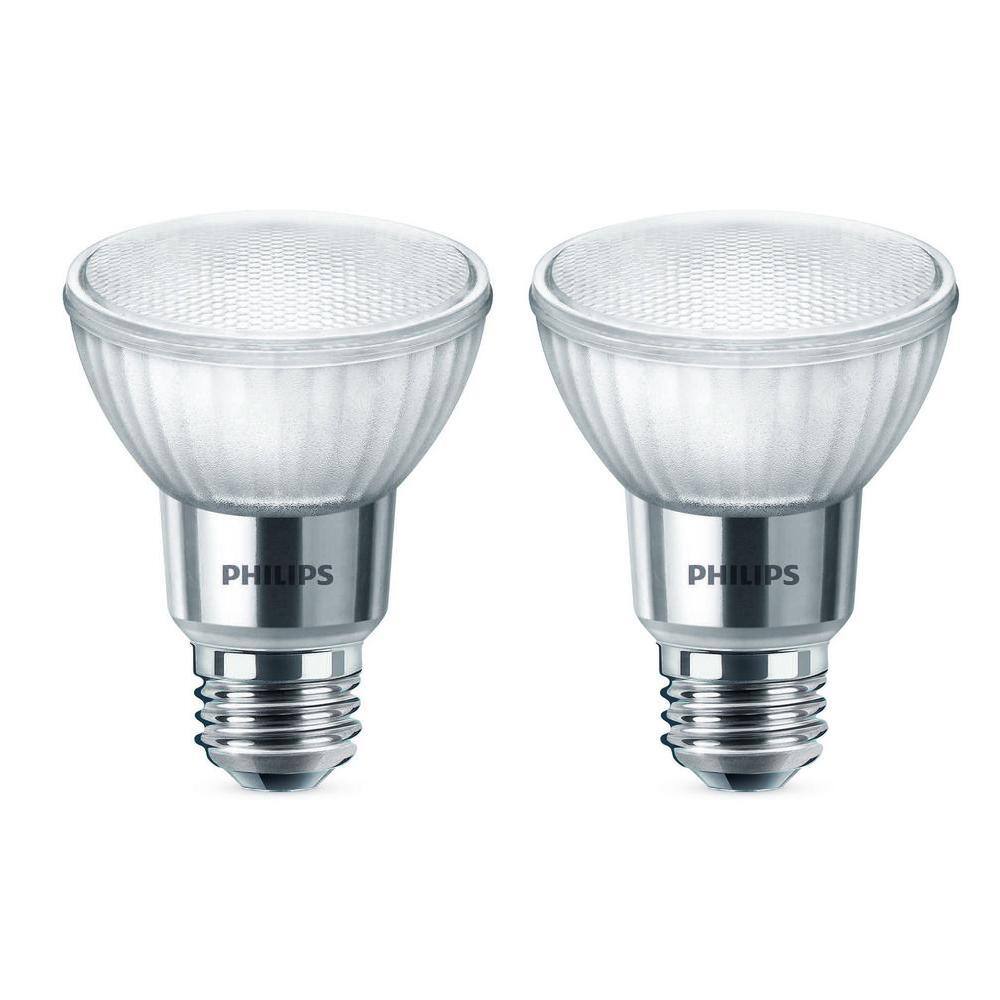 Philips 419861 EcoVantage 50 Watt Equivalent PAR20 Dimmable Flood Light Bulb 