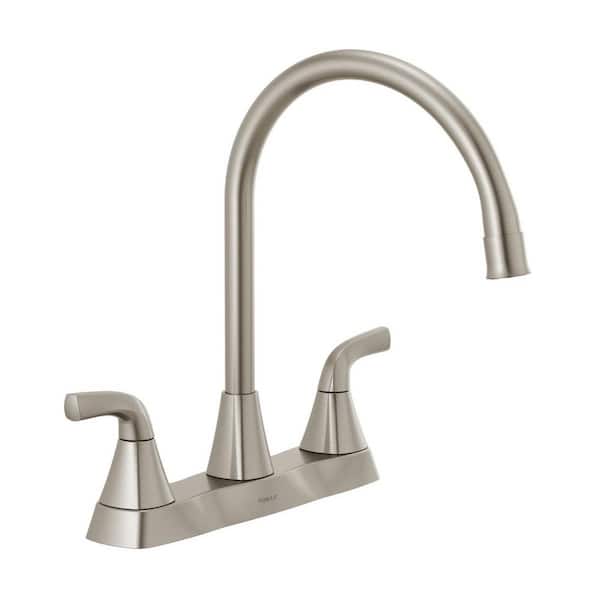 Peerless Parkwood 2-Handle Standard Kitchen Faucet in Stainless