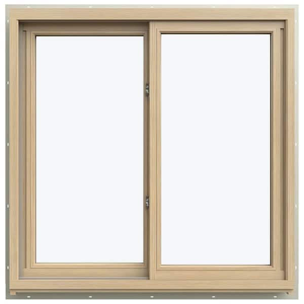 35.3125 in. x 35.5625 in. W-5500 Left-Hand Sliding Wood Clad Window