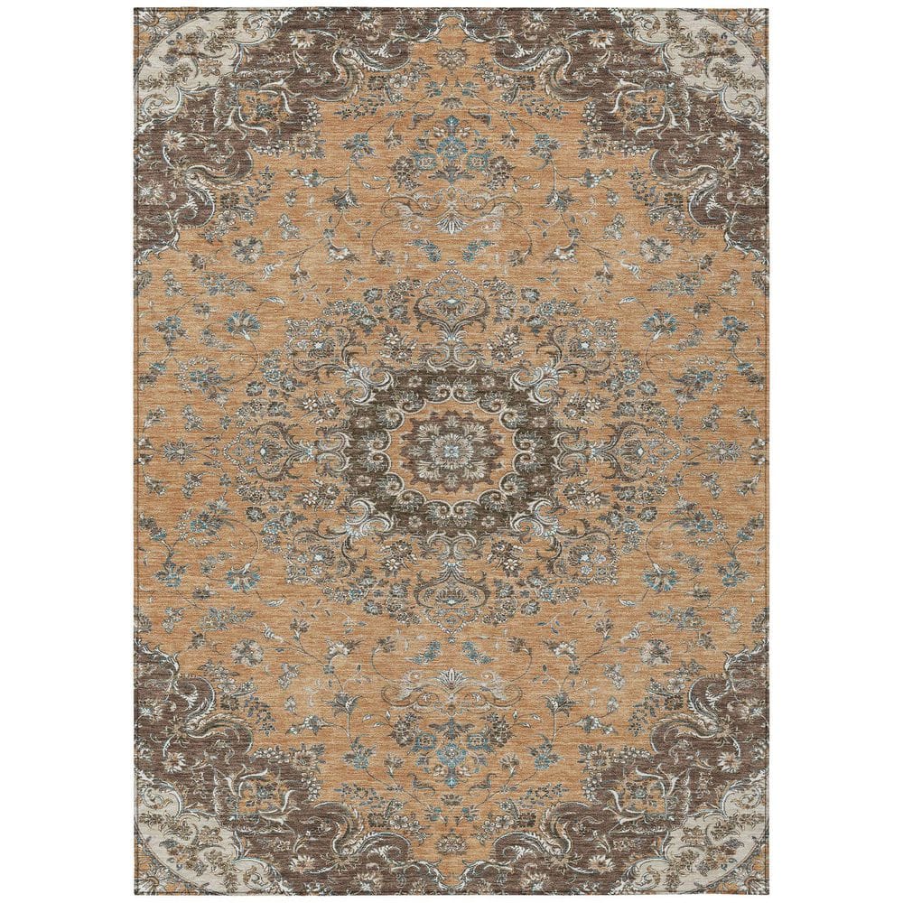 Chantille Machine Washable Indoor/Outdoor Abstract ACN2495 Copper 9 ft. x 12 ft. Area Rug price history on PriceWatchPro