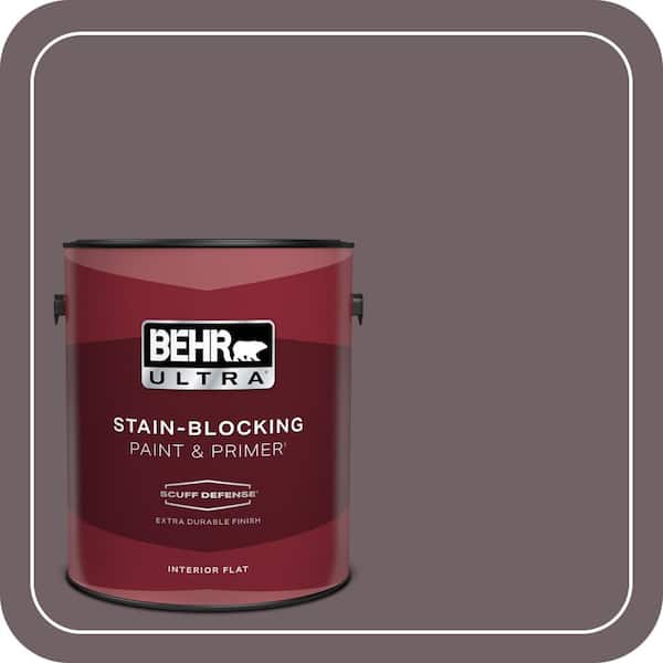 BEHR ULTRA 1 gal. #N110-6 Dignified Purple Extra Durable Flat Interior Paint & Primer