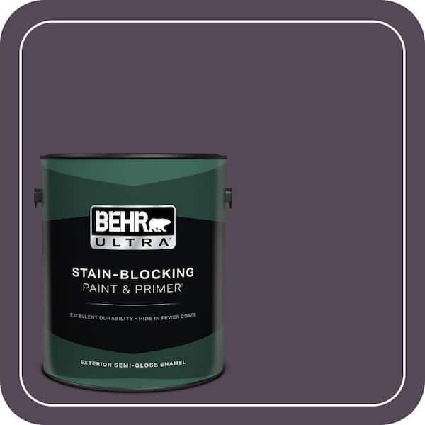 BEHR ULTRA 1 gal. #BXC-51 Deep Mulberry Semi-Gloss Enamel Exterior Paint & Primer