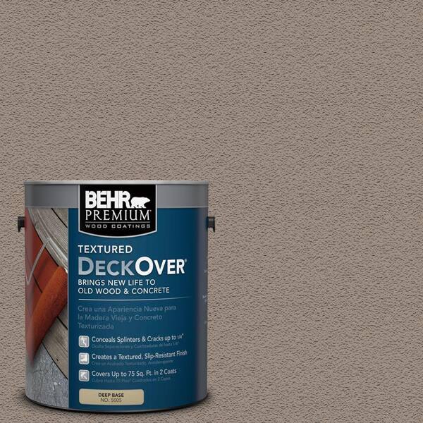 BEHR Premium Textured DeckOver 1 gal. #SC-154 Chatham Fog Textured Solid Color Exterior Wood and Concrete Coating