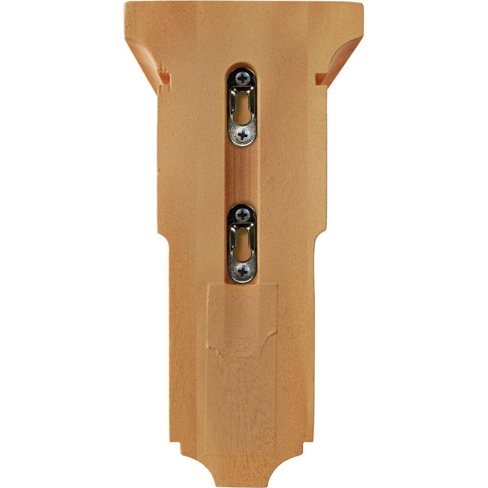 Medium Red Oak Hand-Carved Wood Corbel 5" x 10"