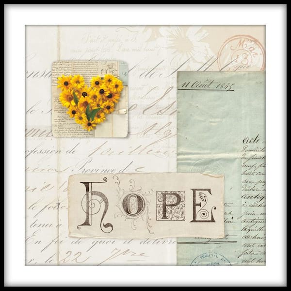 PTM Images 13.75 in. x 13.75 in. "Flowers from the Garden IV" Framed Wall Art