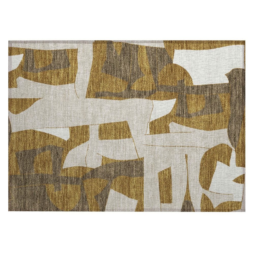 Chantille Machine Washable Indoor/Outdoor Abstract ACN2605 Walnut 2 ft. x 3 ft. Accent Rug price history on PriceWatchPro