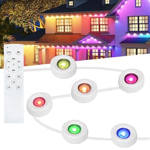 108-Lights Indoor/Outdoor 150ft.Plug-in Integrated LED Muti-Color Changing Permanent Novelty LED String Light Waterproof