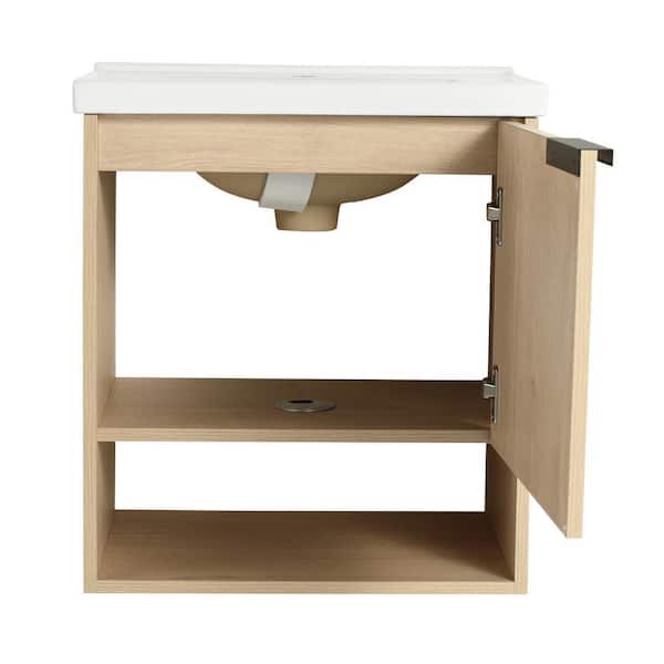ARTCHIRLY 19.9 in. W x 14.2 in. D x 22.1 in. H Single Sink Wall