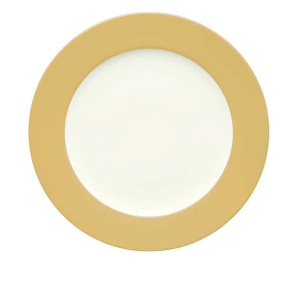 Noritake Colorwave Mustard Yellow Stoneware Rim Round Platter 12-1/2 in.